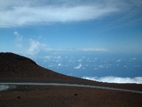 Big Island from Haleakala summit
